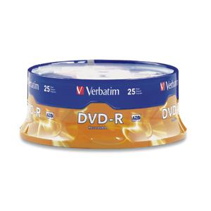 Verbatim DVD-R 4.7GB 16X Branded 25pk Spindle (95058)