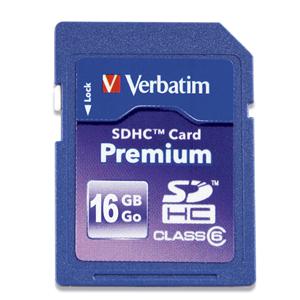 Verbatim Premium SDHC Card™ 16GB (96808)