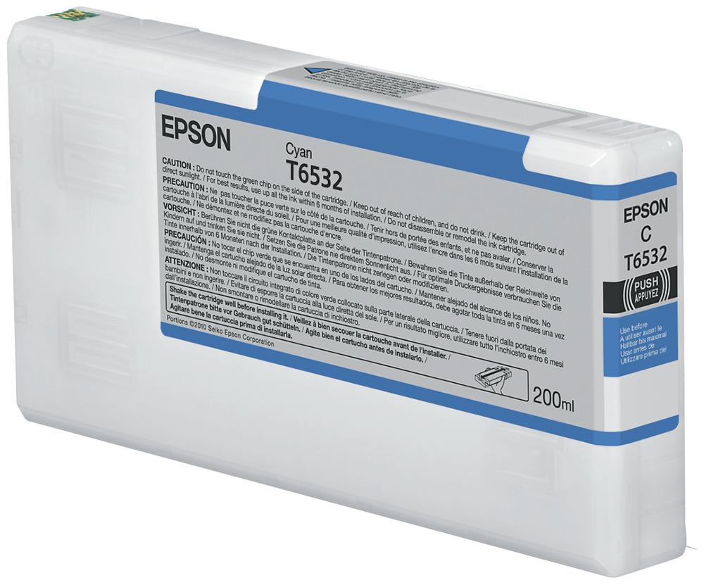 Epson T6532 Cyan Ink Cartridge (200ml) (T653200)