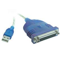 C2G USB to DB25 IEEE-1284 Parallel Printer Adapter Cable 6ft (16899)