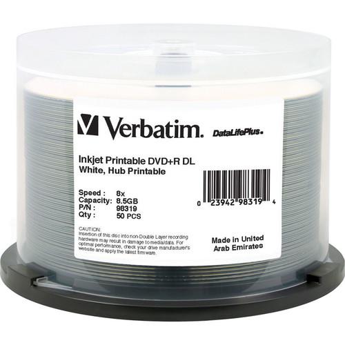 Verbatim DVD+R 8.5GB, 8X DataLifePlus, 50 Pack Spindle (98319)