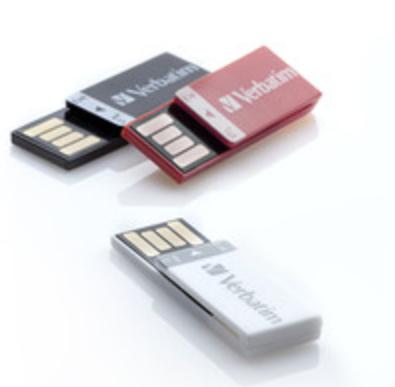Verbatim 8GB Clip-it USB Flash Drive, 3pk, Black, White, Red (98674)