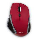 Verbatim Wireless Notebook 6-Button Deluxe Blue LED Mouse – Red (99018)