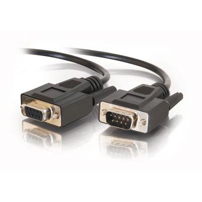 C2G 1ft DB9 M/F Extension Cable - Black (25211)