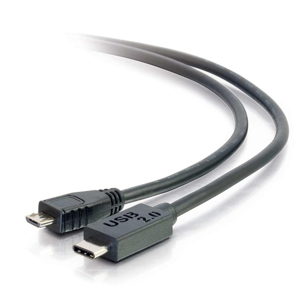 C2G 3ft, USB 2.0 Type C, Micro-USB B (28850)