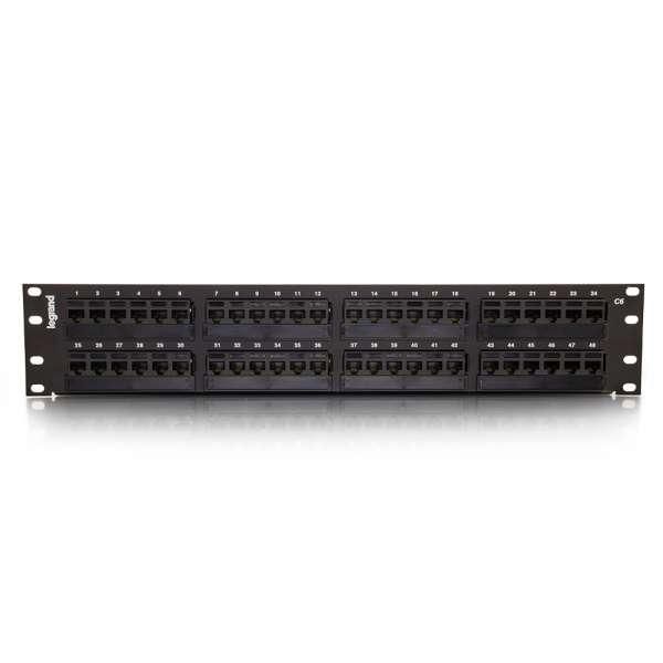 C2G Panneau de brassage de type 110 Cat6 à 48 ports (37200)