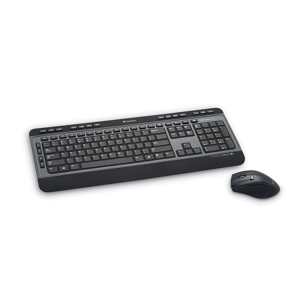 Verbatim Clavier sans fil, Combo souris à 6 boutons, Noir, USB Type-A (99788)