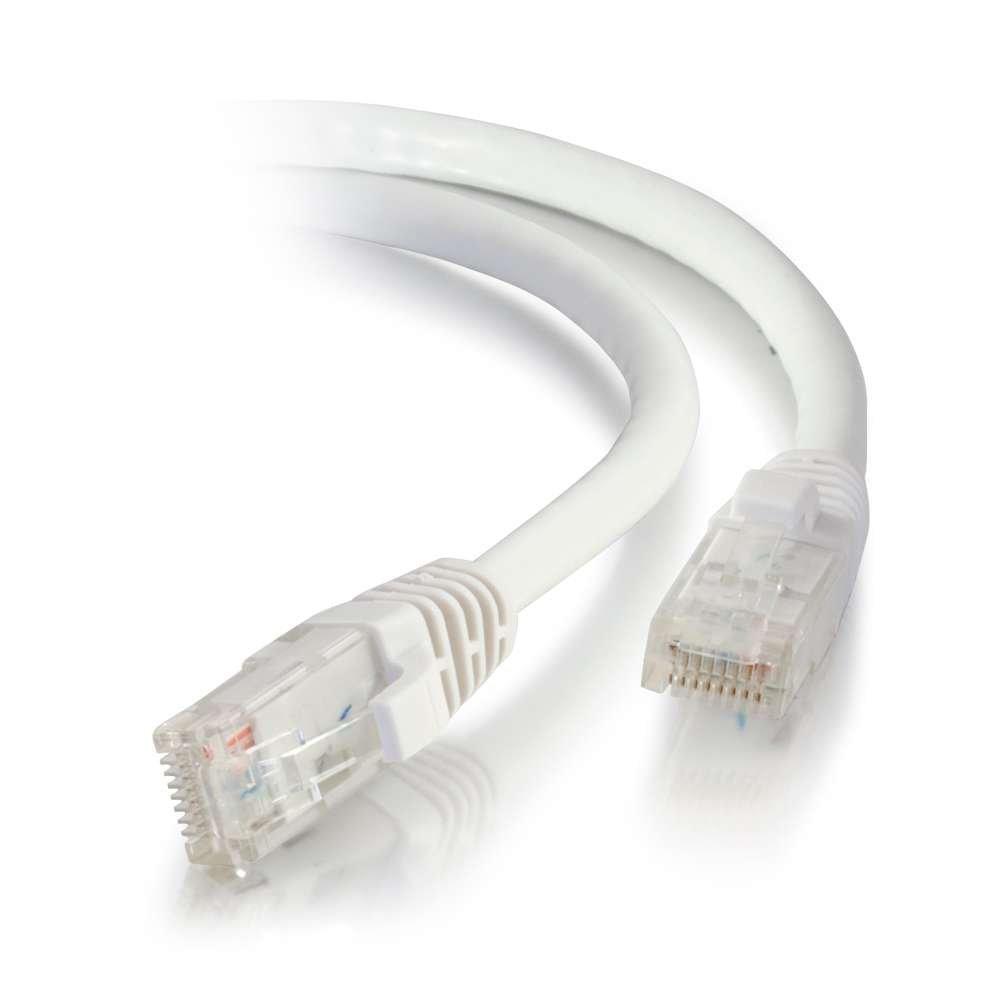 C2G Cat6a, UTP, 26AWG, PVC, Ø6mm, White, 50ft (50777)
