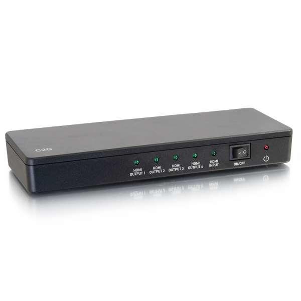 C2G 4xHDMI, 4K UHD, 60Hz, 12 bits, 67,5x180x24,8mm, 130g, Noir (41058)
