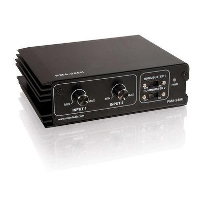 C2G Plenum-Rated 45 Watt Stereo Mixer/Amplifier, black (40573)