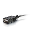 C2G 6&quot; USB 2.0, 0,15 m, Micro-USB B, USB A, USB 2.0, Mâle/Femelle, Noir (27320)