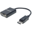 Manhattan DisplayPort mâle vers HD15 femelle, 15 cm, actif, noir (151962)
