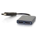 C2G Hub MST DisplayPort 1.2 vers double DisplayPort - 4K (54291)