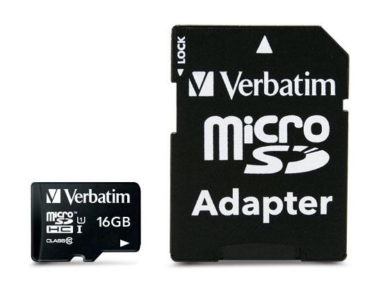 Verbatim 16GB, MicroSDHC, Class 10 (44082)