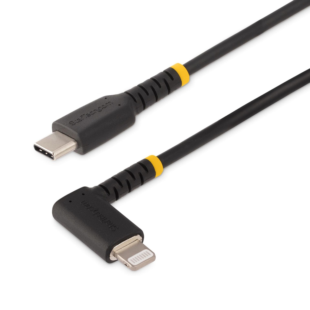 StarTech.com RUSB2CLTMM1MR, Black, USB C, Lightning, 1 m, Male, Male