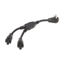 Tripp Lite P024-001-15D-2, 0,3 m, NEMA 5-15P, 2 x NEMA 5-15R, SJT, 125 V, 15 A