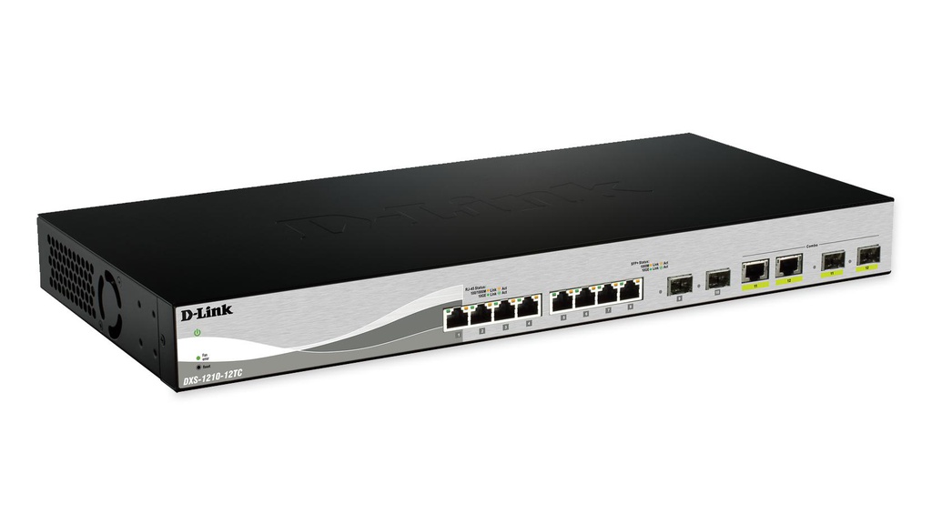 D-Link DXS-1210-12SC, Géré, L2, Grille de montage, 1U