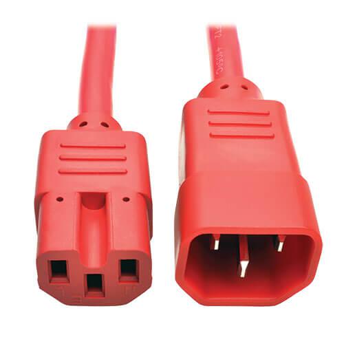 Tripp Lite P018-002-ARD, 0,6 m, Coupleur C14, Coupleur C15, SJT, 250 V, 15 A