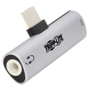 Tripp Lite U437-001-C-V2, USB Type-C, 3.5mm + USB Type-C, Argent