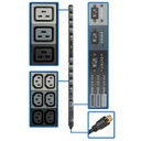 Tripp Lite PDU3V6L2130, Basique, 0U, Triphasé, verticale, Métal, Noir