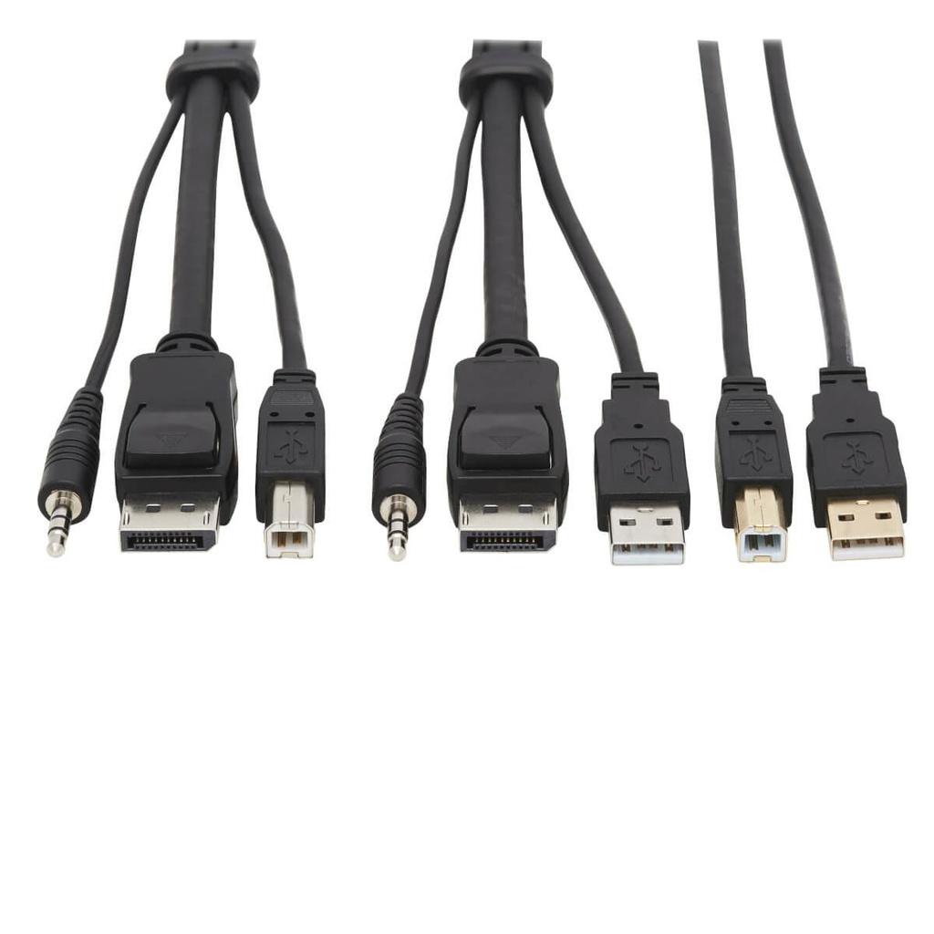 Tripp Lite P783-006-U, 1,83 m, USB, USB, DisplayPort, Noir, Mâle