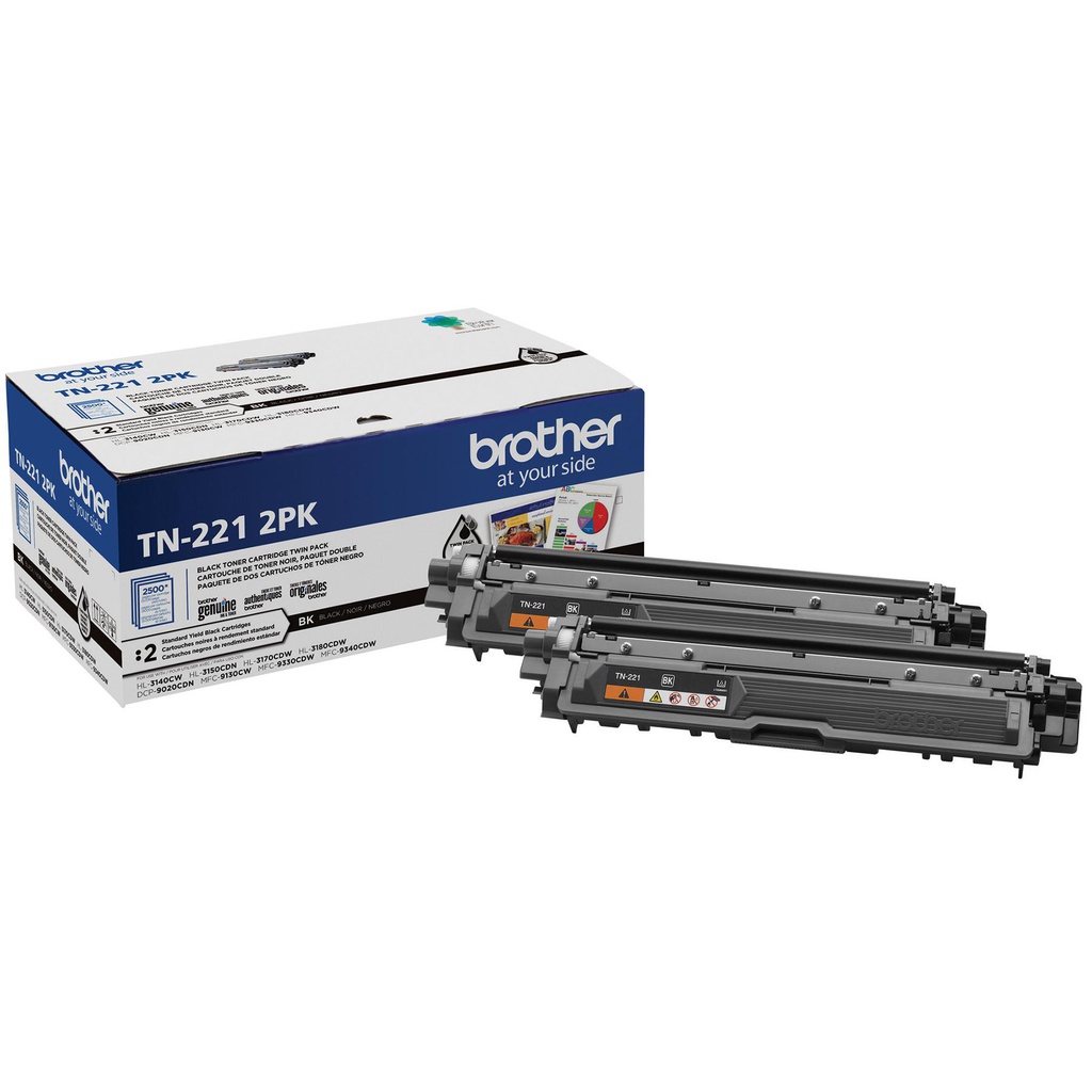 Brother TN-2212PK, 2500 pages, Noir, 2 pièce(s) (TN2212PK)