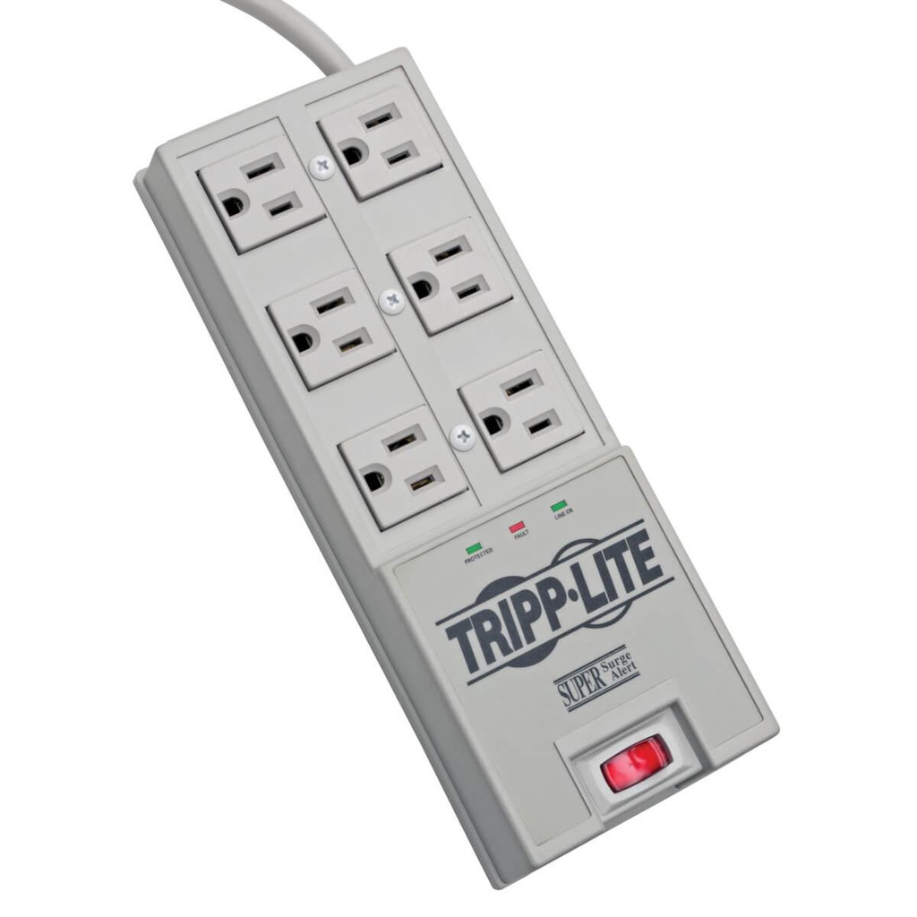 Tripp Lite TR-6, 2420 J, 6 sortie(s) CA, NEMA 5–15R, 120 V, 50 - 60 Hz, 15 A