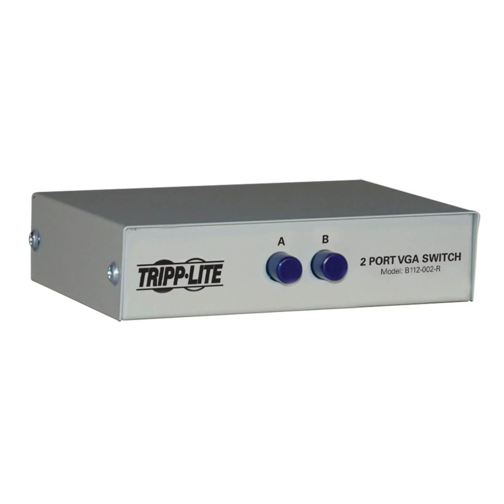 Tripp Lite Commutateur vidéo VGA/SVGA manuel à 2 ports (3x HD15F) (B112-002-R)