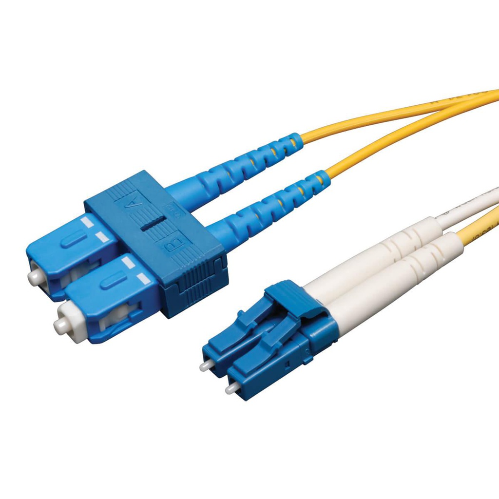 Tripp Lite Duplex Singlemode 9/125 Fiber Patch Cable (LC/SC), 1M (3 ft.)