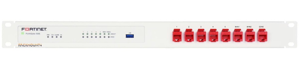 Rackmount.IT 1U, 44 x 482 x 217mm, 8 x RJ-45, f/ FortiGate 30E, 50E, 51E, 52E