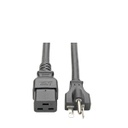 Tripp Lite P049-010, 3,05 m, Coupleur C19, NEMA 5-20P, SJT, 125 V, 20 A