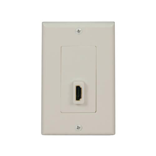 Tripp Lite Plaque murale passe-système d'envoi/réception HDMI, blanc (F/F)