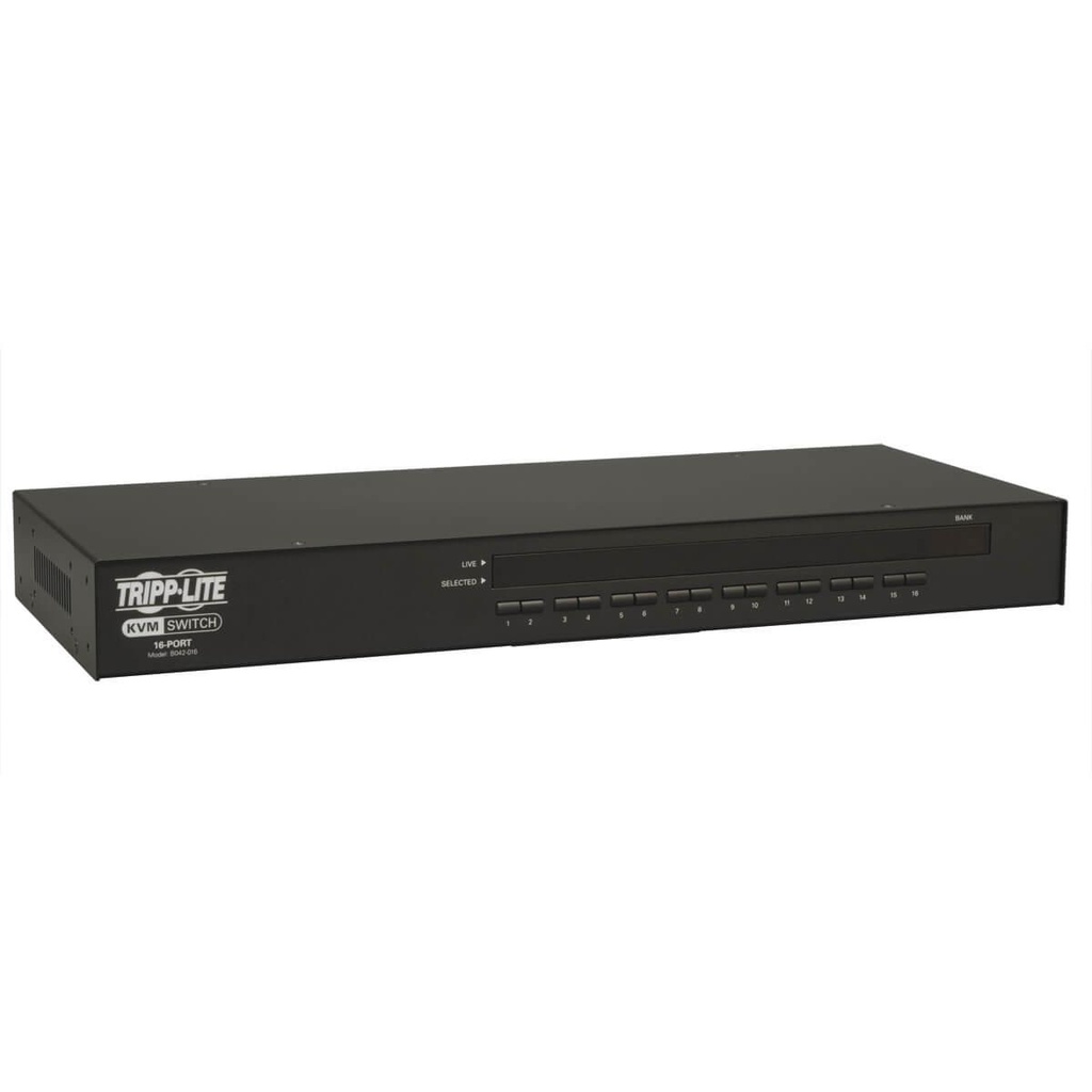 Tripp Lite 16-Port 1U Rack-Mount USB/PS2 KVM Switch with On-Screen Display