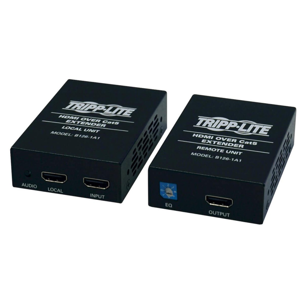 Tripp Lite B126-1A1, HDMI, HDMI, Noir, 1080i, 1080p, Cat5e, Cat6, 100-240 V