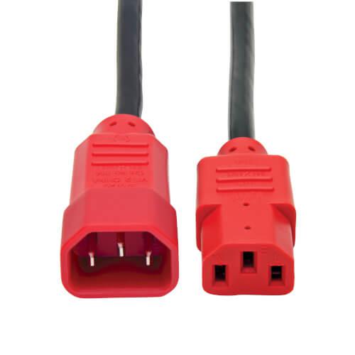 Tripp Lite P004-004-RD, 1,2 m, Coupleur C14, Coupleur C13, 100 - 250 V, 10 A