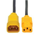 Tripp Lite P004-004-YW, 1,2 m, Coupleur C14, Coupleur C13, 100 - 250 V, 10 A