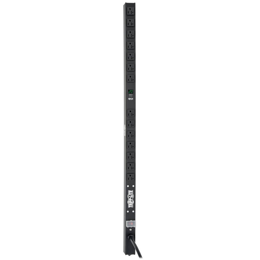 Tripp Lite PDUMV20-36, Metered, 0U, Vertical, Aluminium, Black, LED