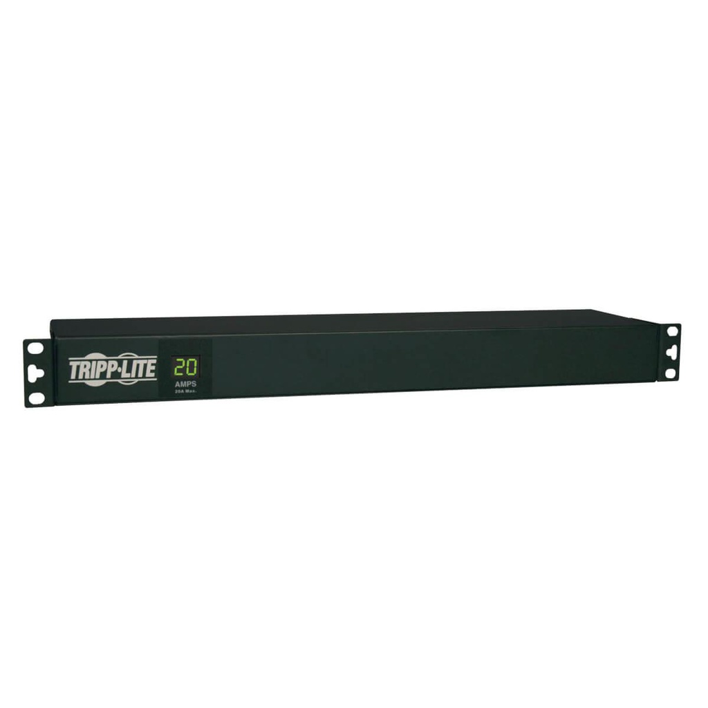 Tripp Lite 1,9 kW, 12 entrées 5-15/20R, 1 entrée L5-20P/5-20P, rack 1U