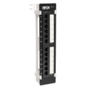 Tripp Lite 12-Port Cat6/Cat5 Wall-Mount Vertical 110 Patch Panel, TAA (N250-012)