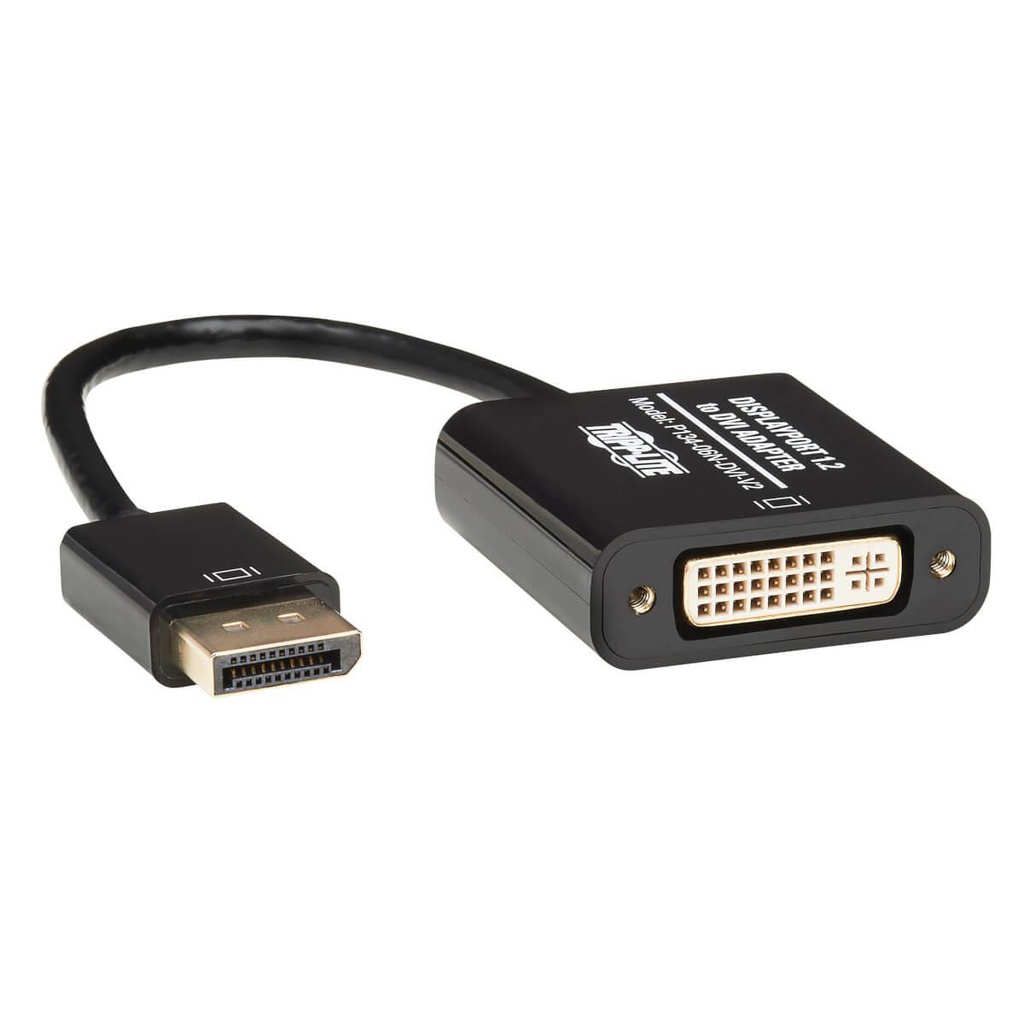 Tripp Lite P134-06N-DVI-V2, 0,15 m, DisplayPort, DVI-I, Mâle, Femelle, Or