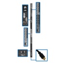 Tripp Lite PDU3EVSR6L2130, Commutable, 0U, Triphasé, verticale, Métal, Noir
