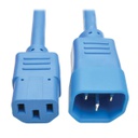 Tripp Lite PDU Power Cord, C13 to C14 - 10A, 250V, 18 AWG, 2 ft. (0.61 m), Blue