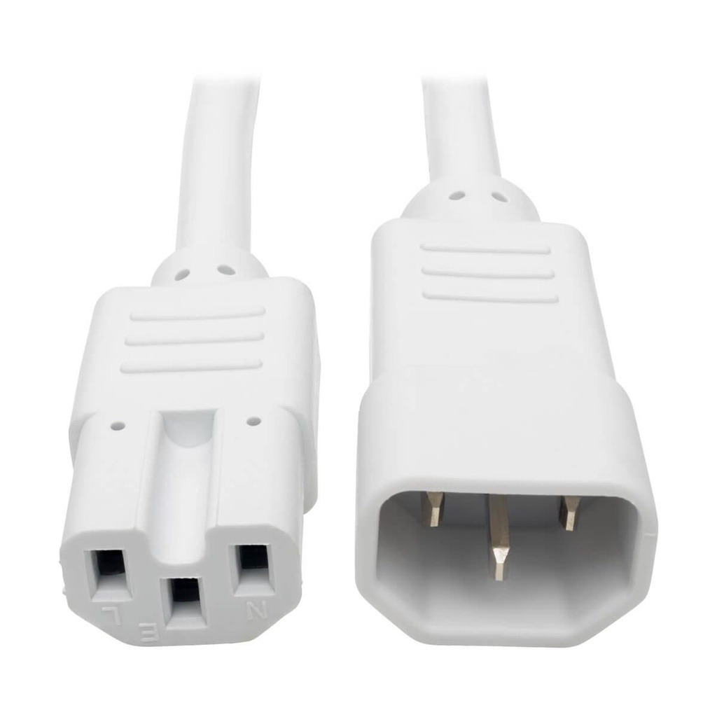 Tripp Lite P018-006-AWH, 1,8 m, Coupleur C14, Coupleur C15, SJT, 250 V, 15 A