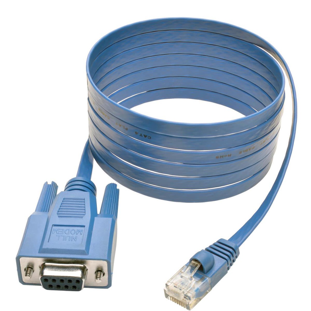 Tripp Lite RJ45 to DB9F Cisco Serial Console Port Rollover Cable, 6 ft. (1.83 m)