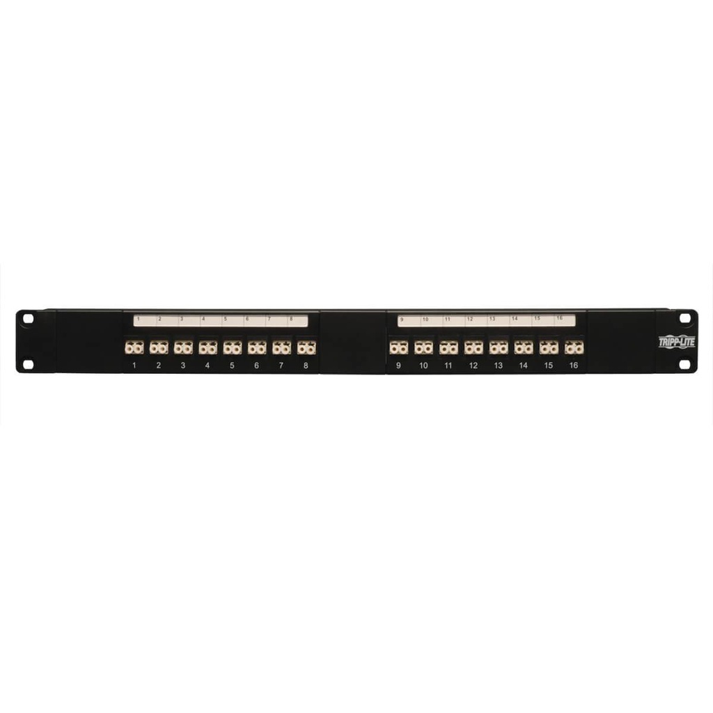 Tripp Lite 16-Port Fiber Patch Panel, 1U (LC/LC), Multimode or Singlemode