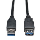 Tripp Lite USB 3.0 SuperSpeed Extension Cable - USB M/F, Black, 3 ft. (0.91 m)