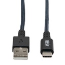 Tripp Lite U038-010-GY-MAX, 3,05 m, USB A, USB C, USB 2.0, 480 Mbit/s, Gris
