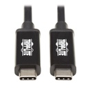 Tripp Lite MTB3-02M-5A-AB, Mâle, Mâle, 2 m, Noir, Nickel, 40 Gbit/s