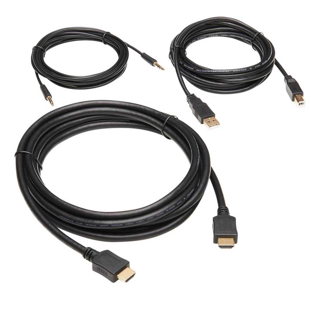 Tripp Lite P782-010-HA, 3,05 m, USB, USB, HDMI, Noir, Mâle