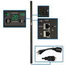Tripp Lite PDUMVR20NETLX, Commutable, 0U, verticale, Noir, LCD, 24 sortie(s) CA